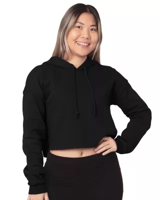 BAYSIDE Ladies' USA Made Cropped Hooded Sweatshirt