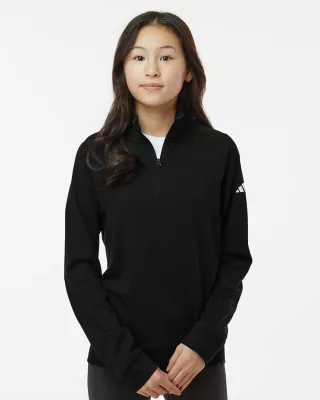 Adidas® Youth Quarter-Zip Pullover Shirt