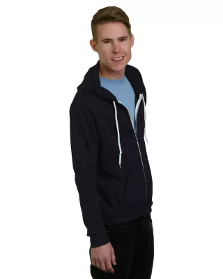 BAYSIDE Unisex USA Made Full-Zip Lightweight Hooded Sweatshirt