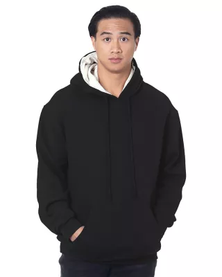 BAYSIDE Adult USA Made Super Heavy Thermal-Lined Hooded Sweatshirt