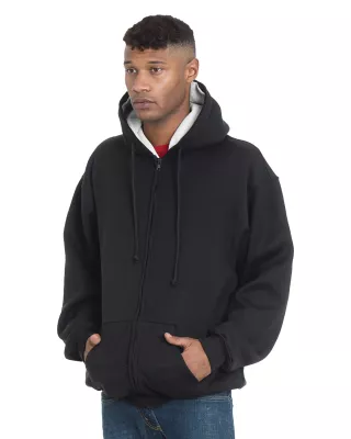BAYSIDE Adult USA Made Super Heavy Thermal-Lined Full-Zip Hooded Sweatshirt