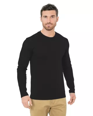 BAYSIDE Unisex Fine Jersey Long-Sleeve Crew T-Shirt
