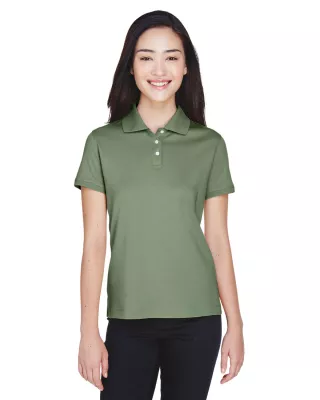 Devon and Jones Ladies' Solid Perfect Pima Interlock Polo