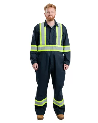 Berne Apparel Men's Safety Striped Unlined Coverall