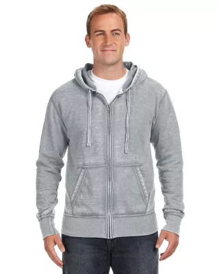 J AMERICA Adult Vintage Zen Full-Zip Fleece Hooded Sweatshirt