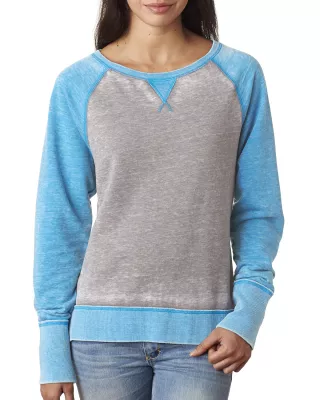 J AMERICA Ladies' Zen Contrast Crew