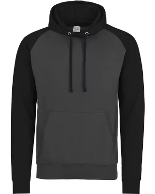 ALL WE DO is Adult Midweight Contrast Baseball Hooded Sweatshirt
