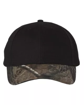 Kati Solid Crown w/Camouflage Bill Cap