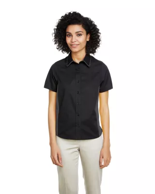 Harriton Women's Flash IL Colorblock Short Sleeve Shirt