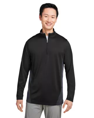 Harriton Men's Flash Snag Protection Plus IL Colorblock Quarter-Zip Pullover Shirt