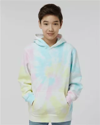 Independent Trading Co.® Youth Midweight Tie-Dyed Hooded Sweatshirt