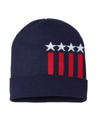 CAP AMERICA® USA-Made Patriotic Cuffed Beanie