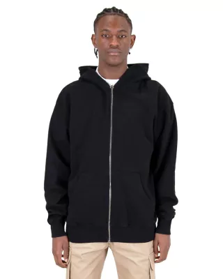 SHAKA WEAR Men's Garment Dye Double-Zip Hooded Sweatshirt