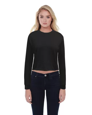 STAR TEE Ladies' Long-Sleeve Crop Boyfriend T-Shirt