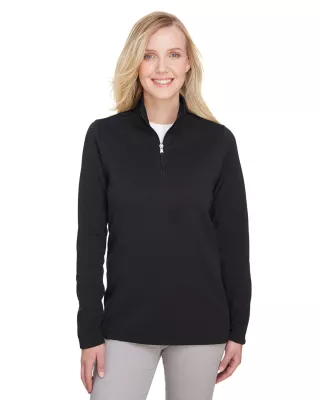 ULTRACLUB Ladies' Coastal Pique Fleece Quarter-Zip