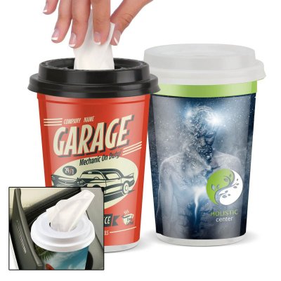 40 Facial Tissues In A Plastic To-Go Cup