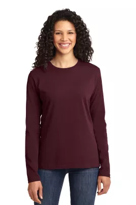 Port & Co™ Women's Long Sleeve Core Cotton Tee.