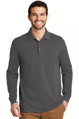 Port Authority® EZCotton® Long Sleeve Polo.