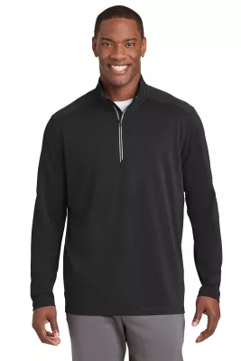 Sport-Tek® Sport-Wick® Textured 1/4-Zip Pullover.