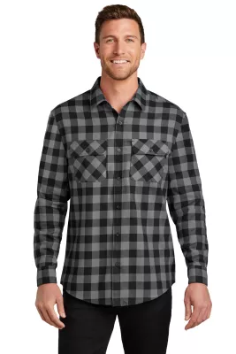 Port Authority® Plaid Flannel Shirt.