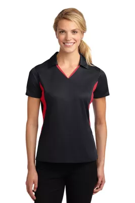 Sport-Tek® Women's Side Blocked Micropique Sport-Wick® Polo.
