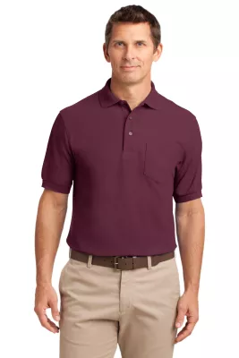 Port Authority® Silk Touch™ Polo with Pocket.