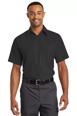 Red Kap® Short Sleeve Solid Ripstop Shirt.