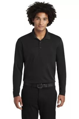 Sport-Tek ® PosiCharge ® RacerMesh ® Long Sleeve Polo.