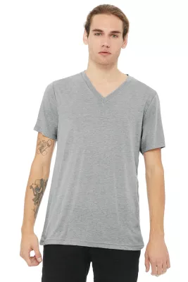 BELLA+CANVAS ® Unisex Triblend Short Sleeve V-Neck Te.