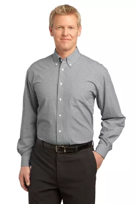 Port Authority® Plaid Pattern Easy Care Shirt.