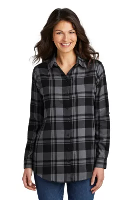 Port Authority® Women's Plaid Flannel Tunic .