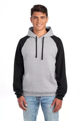 Jerzees® Unisex NuBlend® Colorblock Raglan Hoodie Sweatshirt