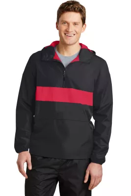 Sport-Tek® Zipped Pocket Anorak.