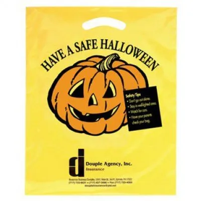 Yellow Halloween Die Cut Bag