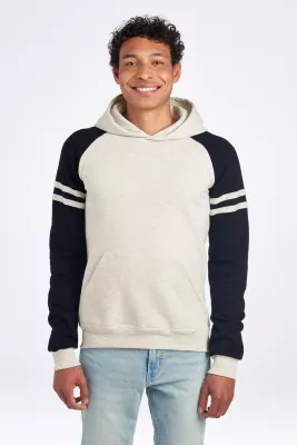 Jerzees® Unisex NuBlend® Varsity Colorblock Hooded Sweatshirt