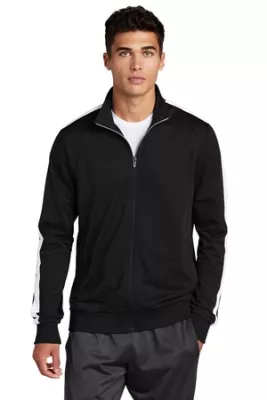 Sport-Tek ® Tricot Sleeve Stripe Track Jacket.
