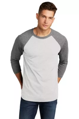 Next Level Apparel® Adult Tri-Blend 3/4-Sleeve Raglan Tee.