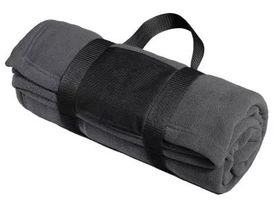 Port Authority® Fleece Blanket with Carrying Strap.