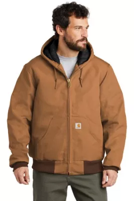 Carhartt ® Tall Quilted-Flannel-Lined Duck Active Jac.
