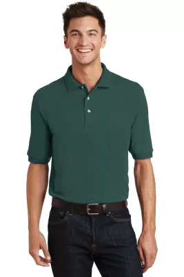 Port Authority® Heavyweight Cotton Pique Polo with Pocket.