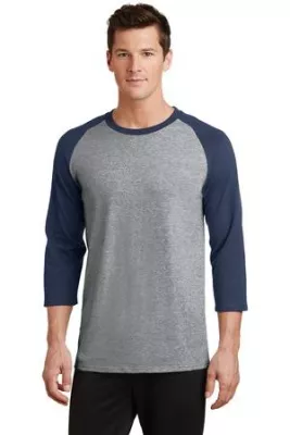 Port & Co™ Core Blend 3/4-Sleeve Raglan Tee.