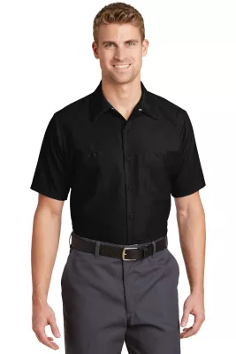 Red Kap® Long Size Short Sleeve Industrial Work Shirt.