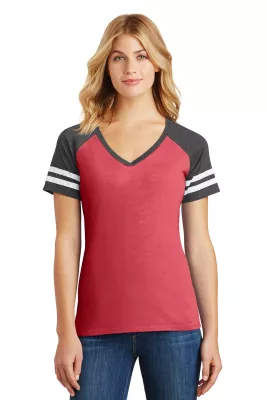 District ® Women's Game V-Neck Tee.