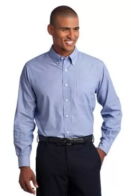 Port Authority® Tall Crosshatch Easy Care Shirt.