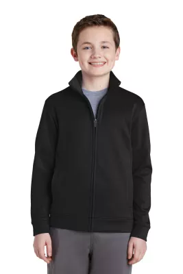 Sport-Tek® Youth Sport-Wick® Fleece Full-Zip Jacket.