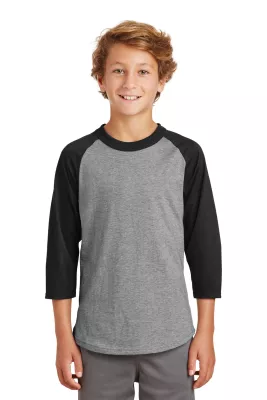 Sport-Tek® Youth Colorblock Raglan Jersey.