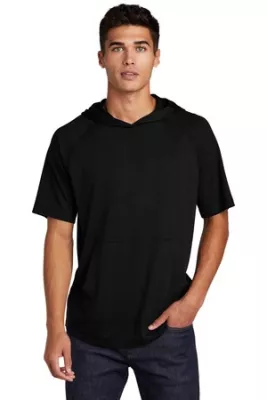 Sport-Tek ® PosiCharge ® Tri-Blend Wicking Short Sleeve Hoodie.
