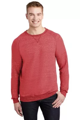 Jerzees® Snow Heather French Terry Raglan Crew
