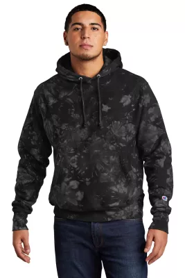 Champion ® Reverse Weave ® Scrunch-Dye Tie-Dye Hooded Sweatshirt.