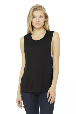 BELLA+CANVAS ® Women's Flowy Scoop Muscle Tank.